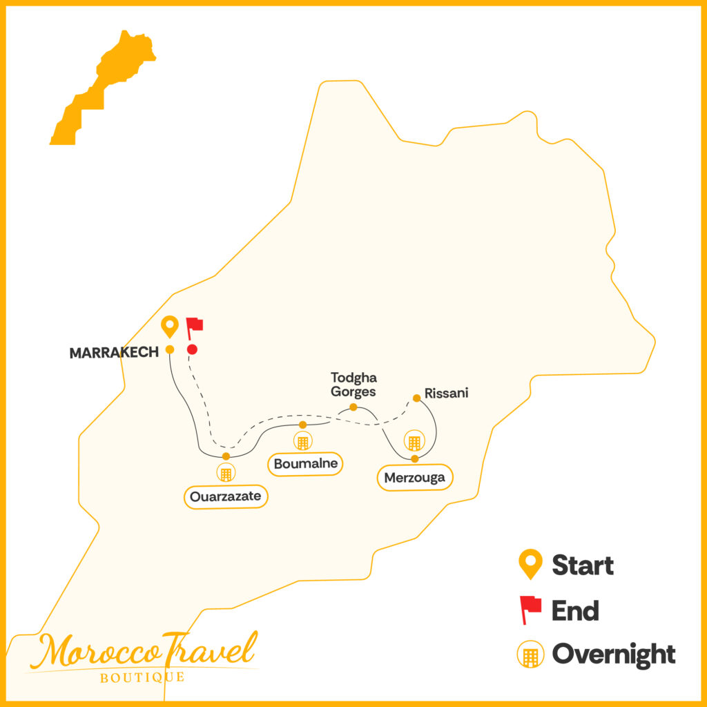5 Days Desert Tour From Marrakech
