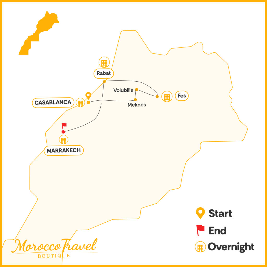7 Days Tour From Casablanca to Marrakech